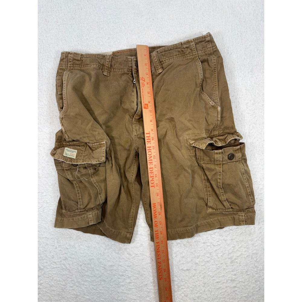 American Eagle Outfitters Mens Brown Cargo Shorts Size 33 Cotton Utility Outdoor